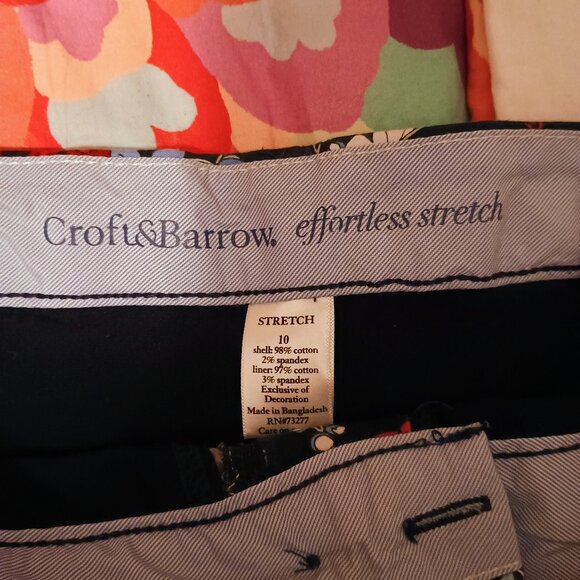 Croft & Barrow Effortless Stretch Skort Sz 10, Hi Rise, Black Floral, New - Picture 4 of 4